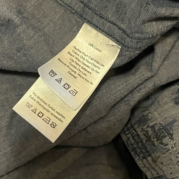 Eddie Bauer Men's Blue Patterned Casual Shirt - Picture 4 of 6